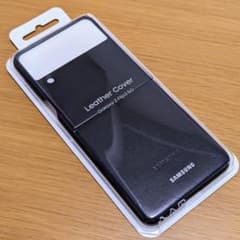 純正品 Galaxy Z Flip3 5G Leather Cover グリーンのサムネイル