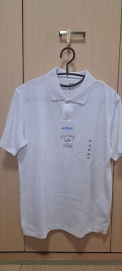 UNIQLO エアリズムコットンカノコポロシャツ 半袖 ホワイト M - 3