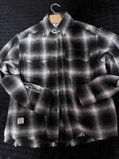 PLES VINTAGE 長袖シャツ ネルシャツ チェック ダメージ加工のサムネイル