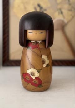 4F 近代こけし 憲心作 銘入り 創作こけし 木工品 伝統工芸 インテリア