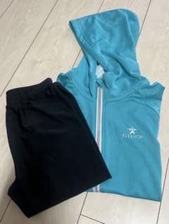 ELLES SPORT ターコイズ フルジップ ラッシュガードのサムネイル