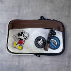 COACH コーチ ディズニーコラボ ミッキーマウス ポシェット ポーチ 
