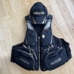 SHIMANO NEXUS フィッシングベスト キャップ セット SHIMANO NEXUS フィッシングベスト キャップセット - メルカリ