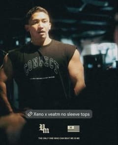 VEATM × XENO ビートム ゼノ トレーニングウェア カットオフスリーブ 