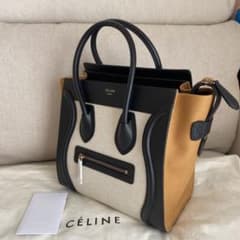 未使用　CELINE セリーヌ ハンドバッグ ラゲージ トリコロール キャンバスのサムネイル