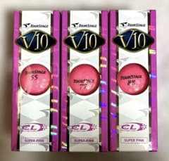 TOURSTAGE V10 ゴルフボール SUPER PINK 3球のサムネイル