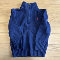 Polo Ralph Lauren ハーフジップ ニット ネイビーのサムネイル