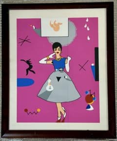ダギー・フィールズ 資生堂 女性像 ポップアート 額装#911-3のサムネイル