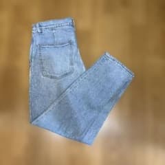 レディース ストレートデニムパンツ ライトブルーのサムネイル