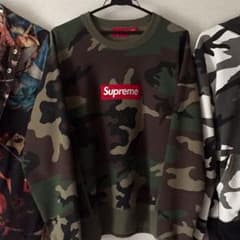 supreme 2015aw boxlogo crewneck  camoのサムネイル