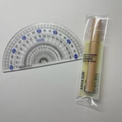クツワ 分度器 無印良品 シャープ芯 セットのサムネイル