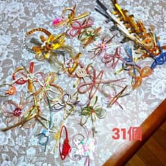 ①ご祝儀袋用飾り31個セット 多様デザインのサムネイル