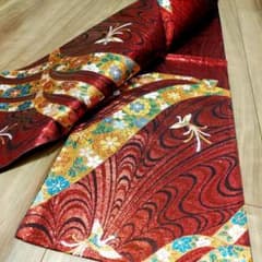 鳳凰柄の名品&極美品【袋帯 佐賀錦 成人式 正絹 帯 結婚式 訪問着 着物