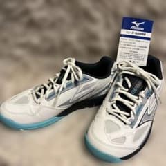 Mizuno テニスシューズ ホワイト/ブルーのサムネイル