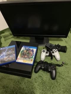 PS4本体 ＋ モニター (ゲームソフト付き)のサムネイル