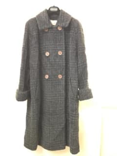 Agnona Marianna ダークグレー ダブルブレスト ロングコート - メルカリ