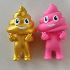 うんち うんこ くん マン フィギュア ソフビ ピンク ゴールド - メルカリ