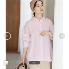 IENA ラミー2wayシャツ ピンク 2026SSのサムネイル