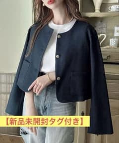 金釦ノーカラージャケット Lサイズ フォーマル ジャケット 新品未開封タグ付のサムネイル