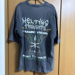 ZARA MELTING THOUGHTS プリントTシャツ グレーのサムネイル