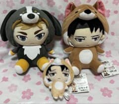 タグ付き】エルヴィン リヴァイあにまるっこぬいぐるみS 進撃の巨人