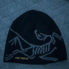 ARC'TERYX ブラック ニット帽 スケルトンデザイン 値下げ交渉⭕️ ARK'TERYX スケルトン ブラックニット帽 - メルカリ