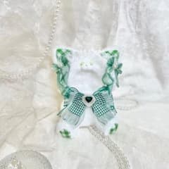 N-1】ぬい服　15〜16センチ着ぐるみおすわり赤チェックねこ N-1ぬい服15〜16センチ着ぐるみおすわり赤チェックねこ