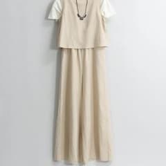 綿麻ワイドサロペットのサムネイル