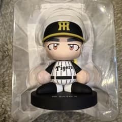阪神タイガース 佐藤輝明 パワプロコラボ ボブルヘッド 缶バッジセットのサムネイル