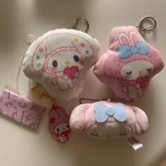 マイメロディ 50周年記念 ぬいぐるみキーホルダー マイメロディ 50周年記念 ぬいぐるみマスコット キーホルダー 携帯