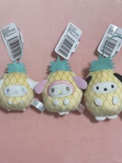 サンリオ フルーツ着ぐるみマスコット 3種セット マイメロ ポチャッコ