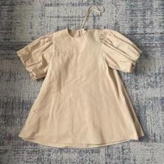 美品　#newance ハッシュニュアンス　1 ブラウス　パフスリーブ　ベージュ 美品 #newance ハッシュニュアンス 1 ブラウス パフスリーブ