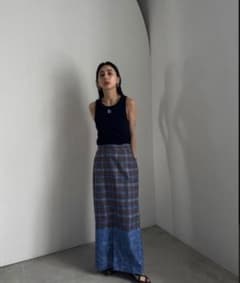 アメリ MEDI LACE DOCKING CHECK TIGHT SKIRTのサムネイル
