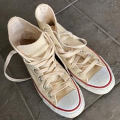 美品！値下げ！23cm コンバース オールスター ハイ ナチュラルホワイトのサムネイル