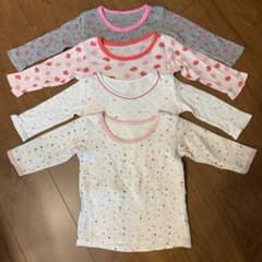 長袖 肌着 女の子 まとめ売りのサムネイル