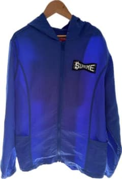 Supreme ブルー ナイロンジャケット フード付き - メルカリ