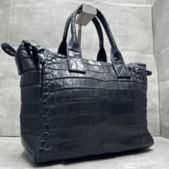 美品✨ tauras マット クロコダイル トートバッグ メンズ センター 美品✨ tauras マット クロコダイル トートバッグ メンズ