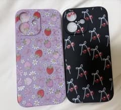 【新品未使用】iPhone17用ソフトケース チェリーデザインのサムネイル