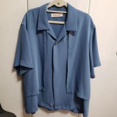 Snow Man阿部亮平さん着用 クルニ STUDIOS別注オープンカラーシャツ