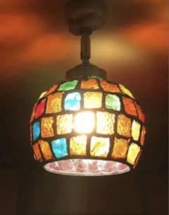 直付シーリングライトI灯モザイクガラス 手作り LED対応 Colorstoneのサムネイル