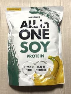 オールインワン ソイプロテイン 1kg アンビーク AMBiQUE バナナ味のサムネイル