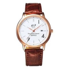 417 EDIFICE 腕時計 クォーツ ブラウンのサムネイル