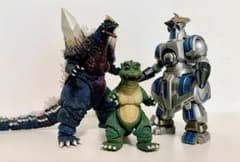 Monster S.H. Figuarts SpaceGodzilla, Moguera, and Little Godzilla Set