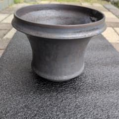 植木鉢 陶器鉢 盆栽鉢 ブラック ゴールドのサムネイル