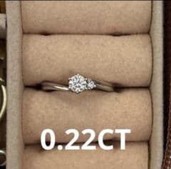 アイプリモ 婚約指輪 5号 pt900 0.22ct - メルカリ