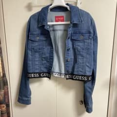 GUESS デニムクロップジャケット L ストレッチのサムネイル