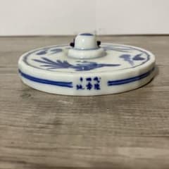 3F 【名門・十四代 辻常陸】染付 鳳凰文 ペーパーウェイト 文鎮 陶器