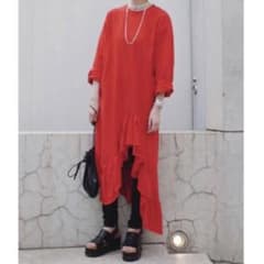 クラネ　トップス　ワンピース　赤のサムネイル