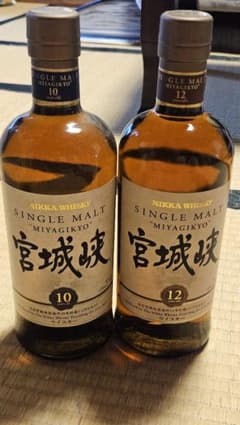 NIKKA 宮城峡 10年 12年 シングルモルト 2本セット - メルカリ