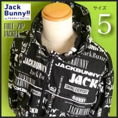 新品　ジャックバニー　ジャケット　ブルゾン　パーカー　マルチロゴ　ブラック　5 新品 ジャックバニー パーリーゲイツ ストレッチマルチロゴ ブルゾン